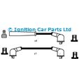 SMP-73290 MITSUBISHI CELESTE GALANT Mk IV LANCER F Mk II LANCER Mk I Ignition Cable Kit SMP