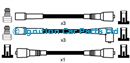 SMP-73576 VAUXHALL CARLTON Mk III SENATOR Mk II Ignition Cable Kit SMP
