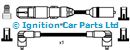 SMP-73703 VOLKSWAGEN GOLF Mk III GOLF Mk IV VENTO Ignition Cable Kit SMP