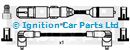 SMP-OEF981 VOLKSWAGEN GOLF Mk III GOLF Mk IV VENTO Ignition Cable Kit SMP