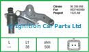 PDTS10747 PEUGEOT 106 Mk II 206 206 CC 206 SW 306 307 307 SW Crankshaft Sensor - Supplied by Delphi